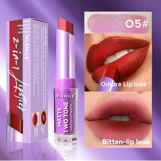 Lip Contour Revolution: Dual-Color Lipstick